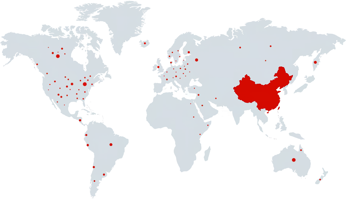 Global partner regions for OEM cosmetic bags and hair accessories supplier