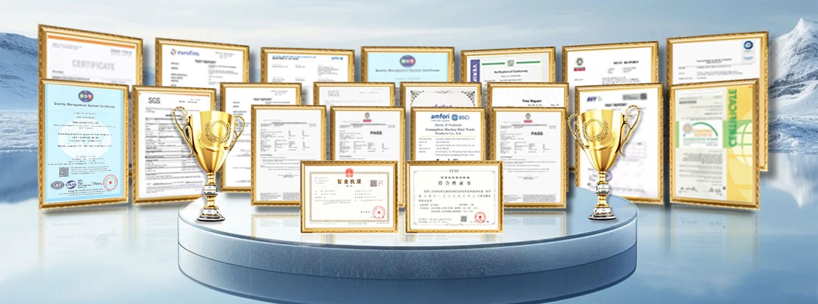 Factory certifications and manufacturing strengths for cosmetic bag and hair accessory production