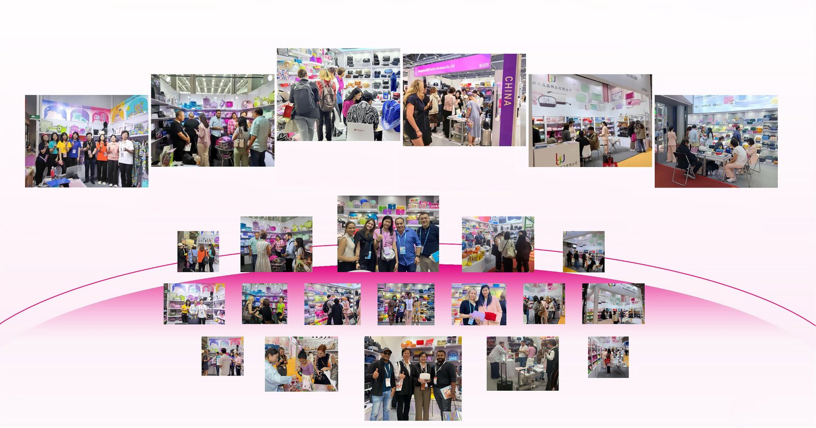 Global exhibitions attended by cosmetic bag and hair accessories manufacturer